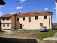 The villa sits near the top of the hill with stunning views over the valley